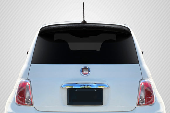 Fiat 500E Carbon Creations Abarth Look Roof Wing Spoiler, 1 Piece, 2013-2017