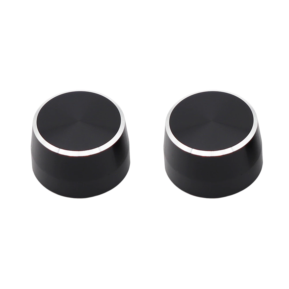 Smart Car Fortwo Wiper Switch End Cap Cover, Black Aluminum, 2-Pc Set, 2009-2014