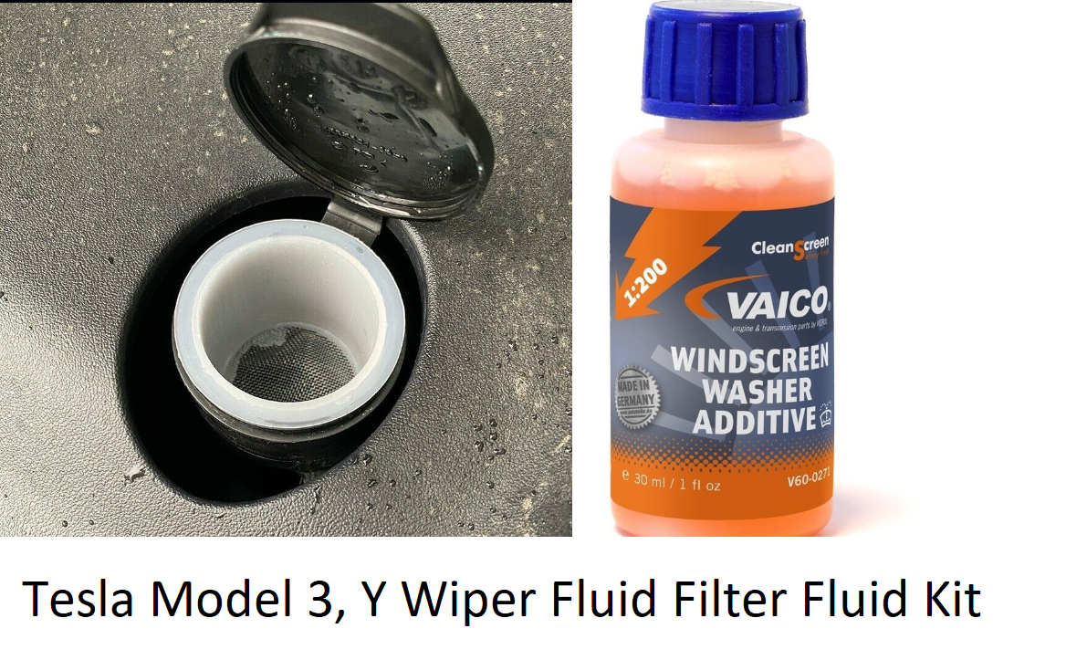 Tesla Model 3, Y Windshield Washer Fluid & Filter Kit