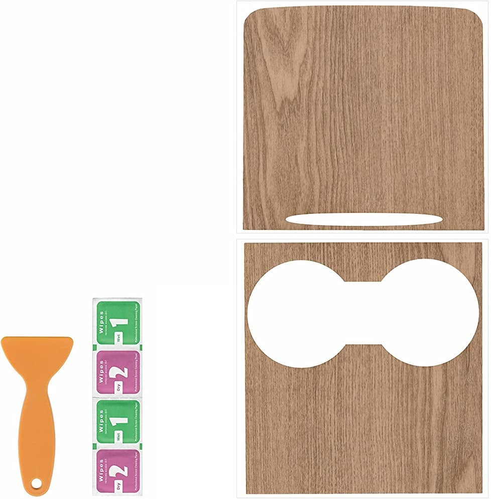 Tesla Model 3, Y Center Console Vinyl Wrap, Wood Grain, 2021-2024