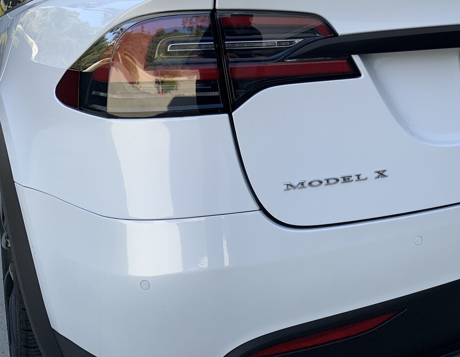 Tesla Model X Emblem Badge, Metal Chrome
