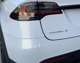 Tesla Model X Emblem Badge, Metal Chrome