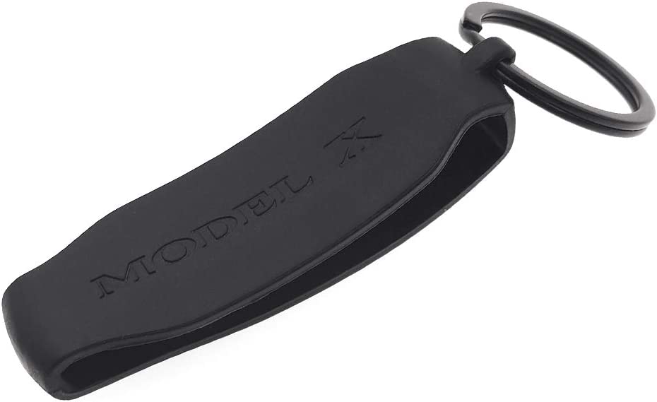Tesla Model X Key Fob Cover Shell Protector Case Holder, Black, 2016-2025