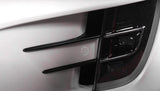 Tesla Model X Front Bumper Trim Chrome Delete Blackout Overlay Vinyl Kit, Matte Black or Black Carbon Fiber, 2016-2023