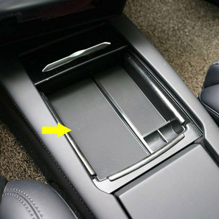 Tesla Model S, X Center Console Armrest Storage Box Holder, Organizer, 2016-2021