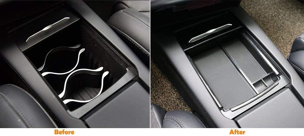 Tesla Model S, X Center Console Armrest Storage Box Holder, Organizer, 2016-2021