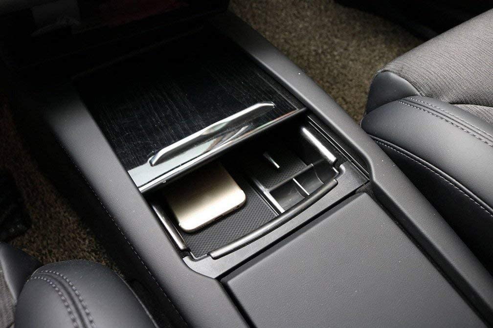 Tesla Model S, X Center Console Armrest Storage Box Holder, Organizer, 2016-2021