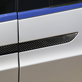 Tesla Model X Door Handle Covers, ABS, Carbon Fiber, Black Out Kit, 2016-2023