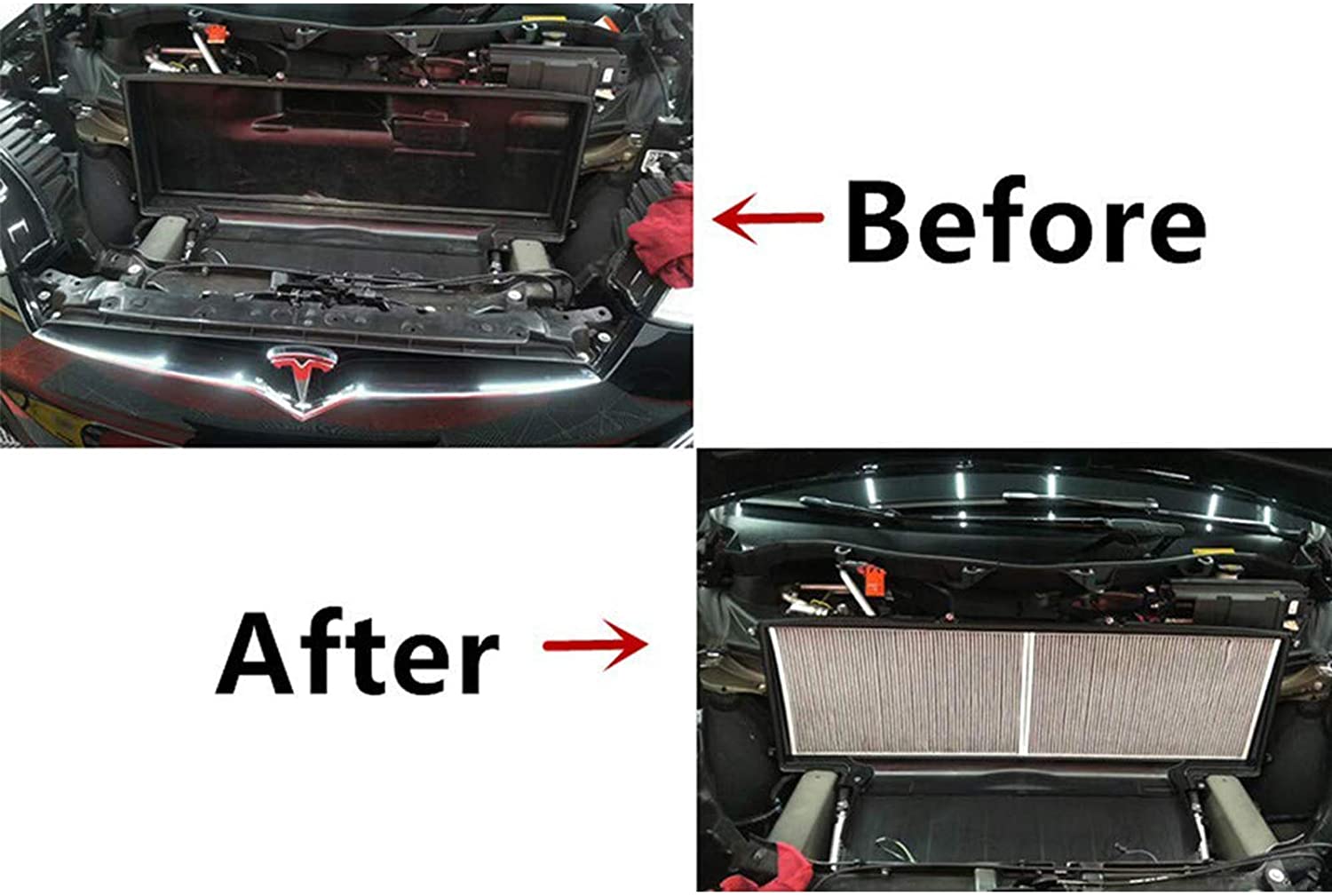 Tesla Model X Cabin Air Filter Air Intake In Frunk with Activated Carbon, 2016-2021