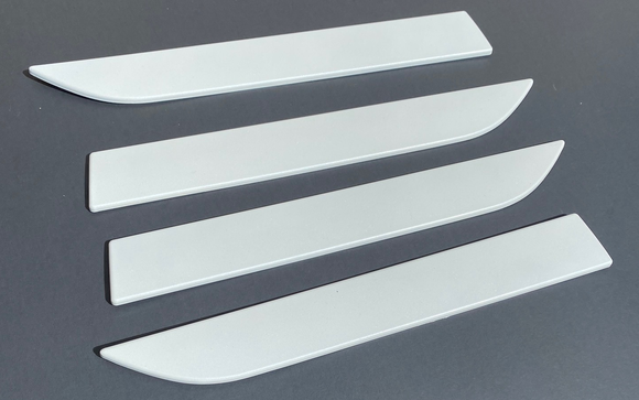 Tesla Model X Door Handle Covers, ABS, Color Matched Pearl White PPSW