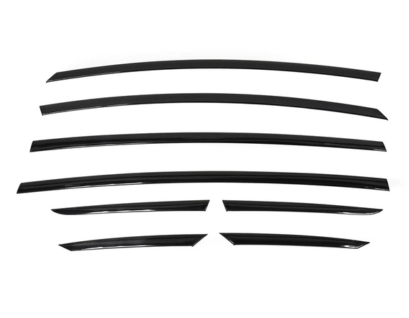 Tesla Model X Side Window Deflectors, Smoke, Premium Series, 2016-2023