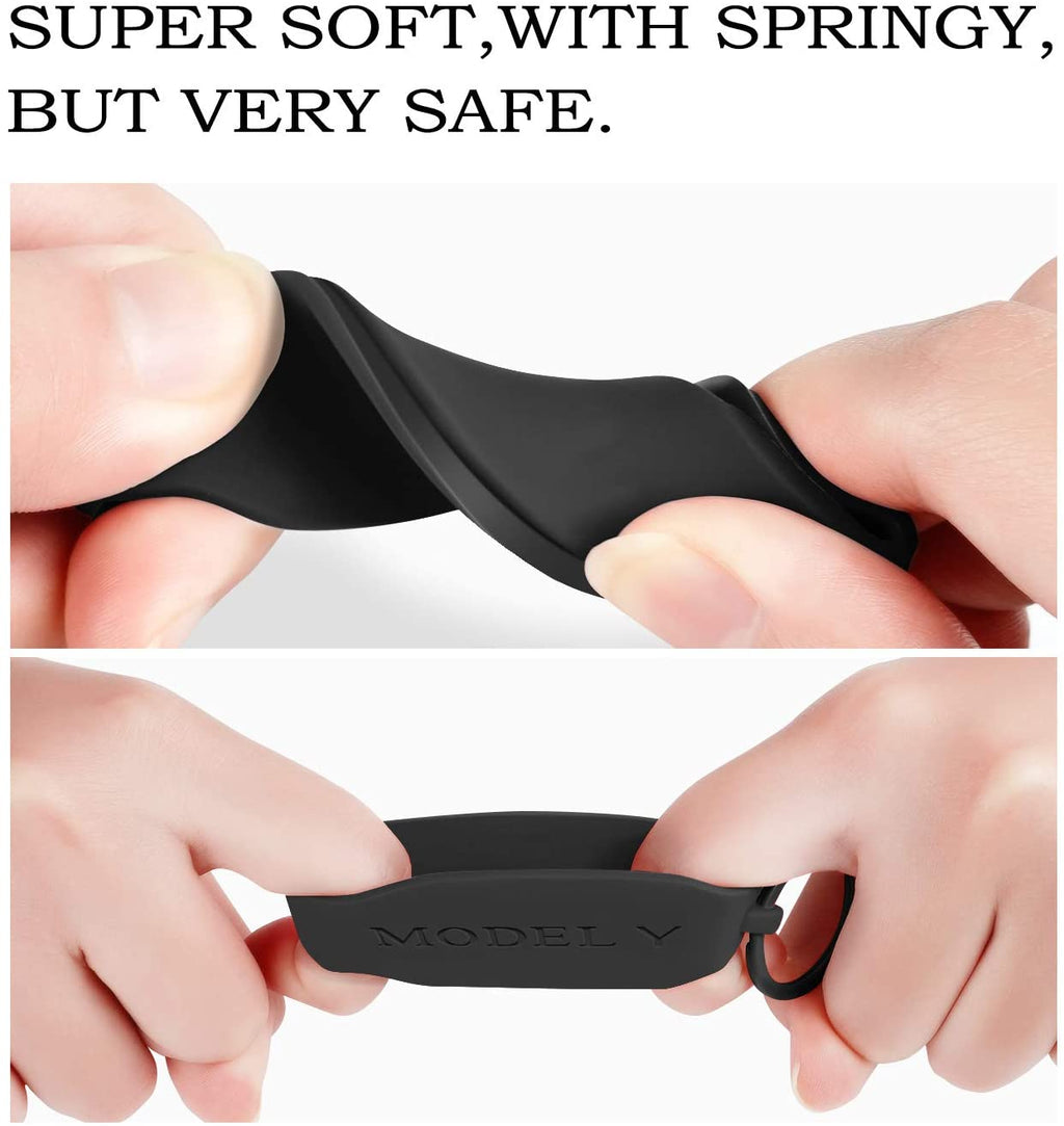 Tesla Model Y Key Fob Cover Shell Protector Case Holder, Black, 2020-2026