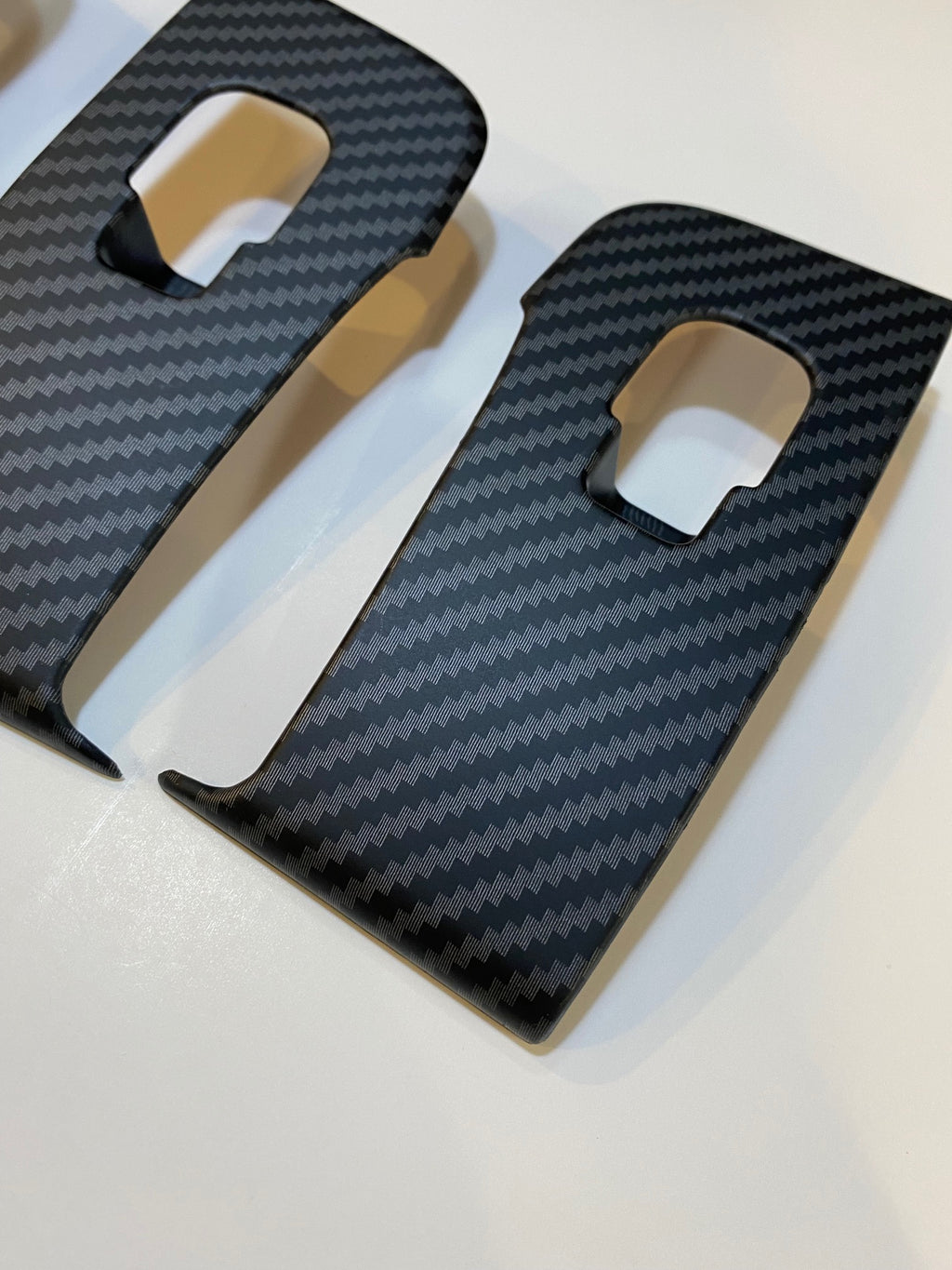 Tesla Model Y Door Lock Window Switch Cover Kit, Matte Carbon Fiber, 2020-2022