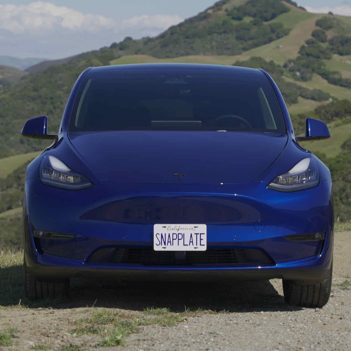 Tesla Model Y SNAPPLATE Front License Plate Mount, Removable, 2020-2025