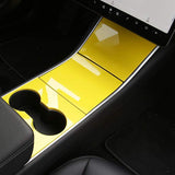 Tesla Model 3, Y Yellow ABS Center Console Cover Kit, 2017-2020