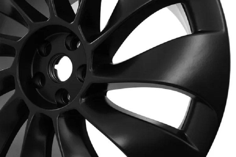 Tesla Model Y Factory Uberturbine OEM Rear 21" x 10.5" Wheel Rim, Charcoal, Refurbish, 2020-2024