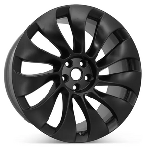 Tesla Model Y Factory Uberturbine OEM Rear 21" x 10.5" Wheel Rim, Charcoal, Refurbish, 2020-2021